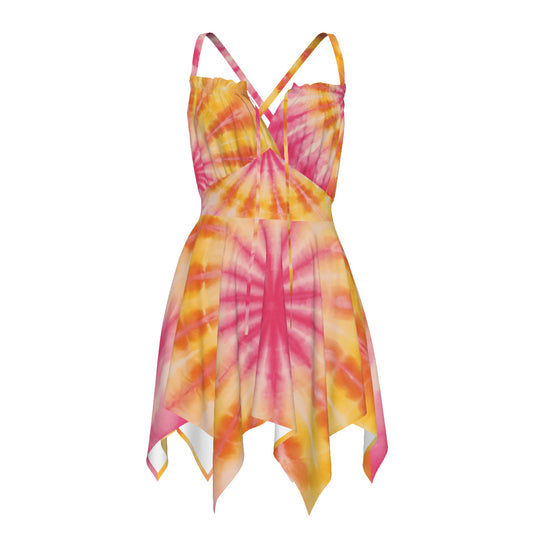 Women's Slip Beach Dress | Tie Dye , Pink