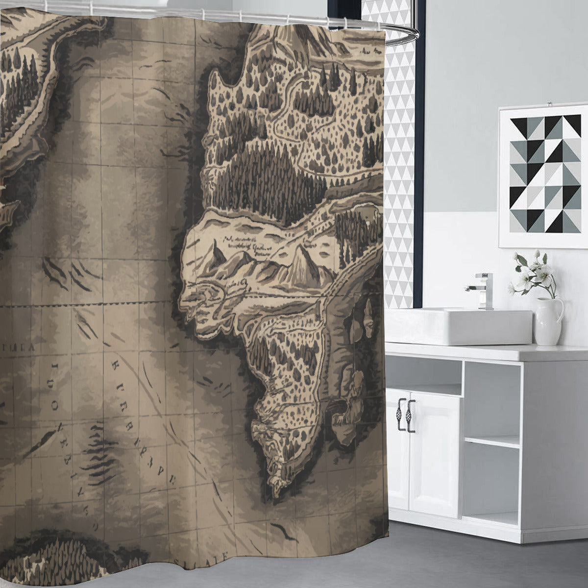 Shower Curtains| Nautical Home & Decor | Map