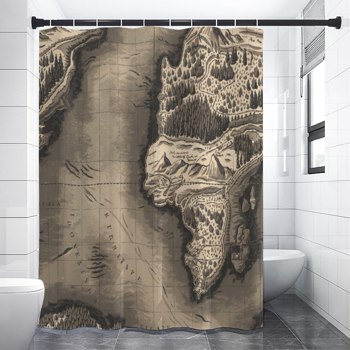 Shower Curtains| Nautical Home & Decor | Map