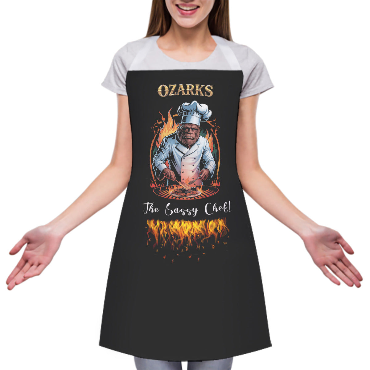 Adjustable Apron With White Strap | Nautical Home & Decor | Cooking Apron | The Sassy Chef