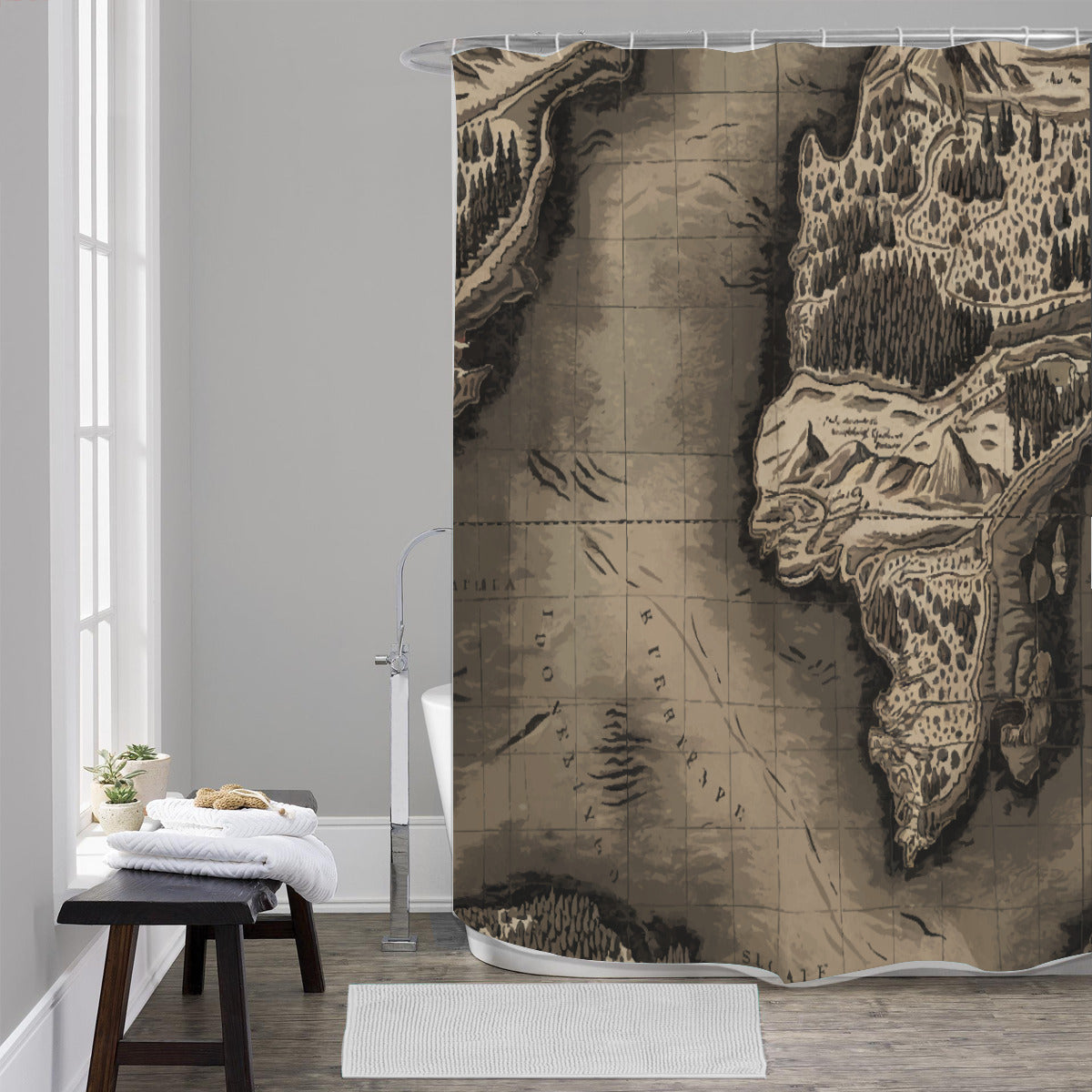 Shower Curtains| Nautical Home & Decor | Map