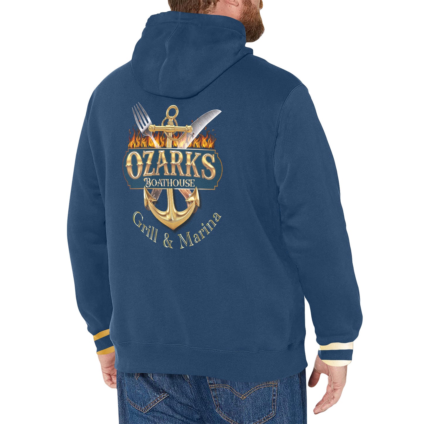 Men's Long Sleeve Fleece Hoodie | Ozarks Essentials For Him | Ozarks Boathouse Grill & Marina