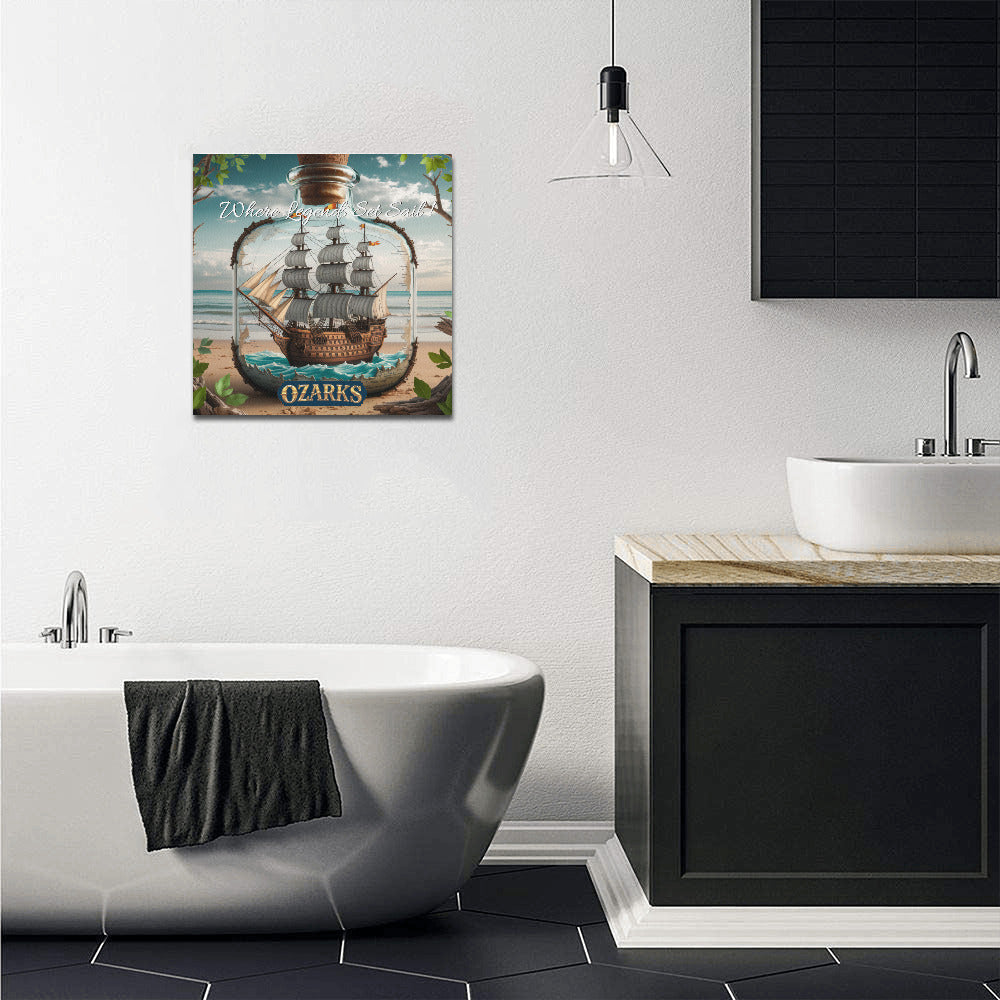 Canvas Print 16"x16" | Nautical Home & Decor | Where Legend Set Sail !