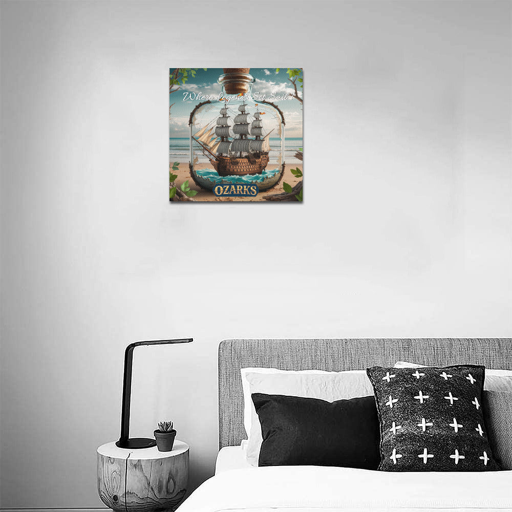 Canvas Print 16"x16" | Nautical Home & Decor | Where Legend Set Sail !