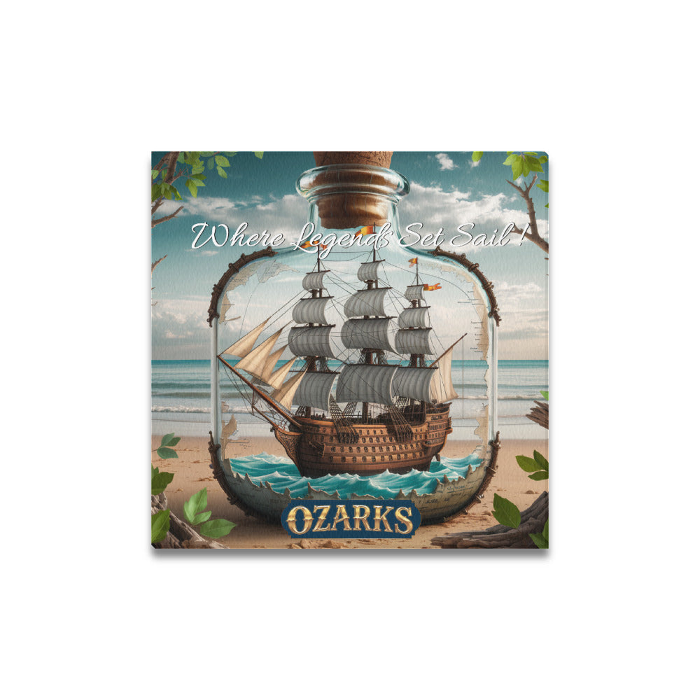 Canvas Print 16"x16" | Nautical Home & Decor | Where Legend Set Sail !