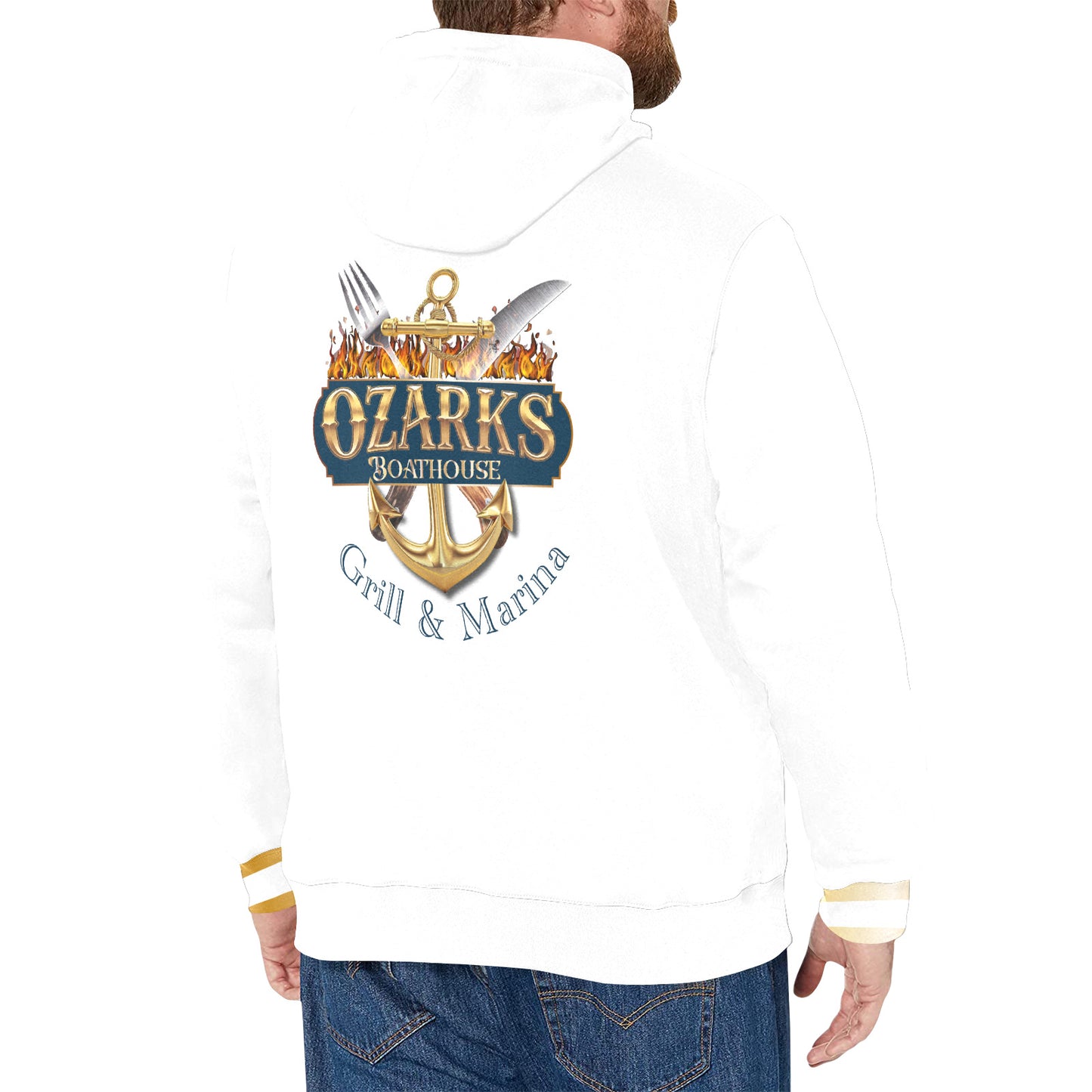 Men's Long Sleeve Fleece Hoodie | Ozarks Essentials For Him | Ozarks Boathouse Grill & Marina
