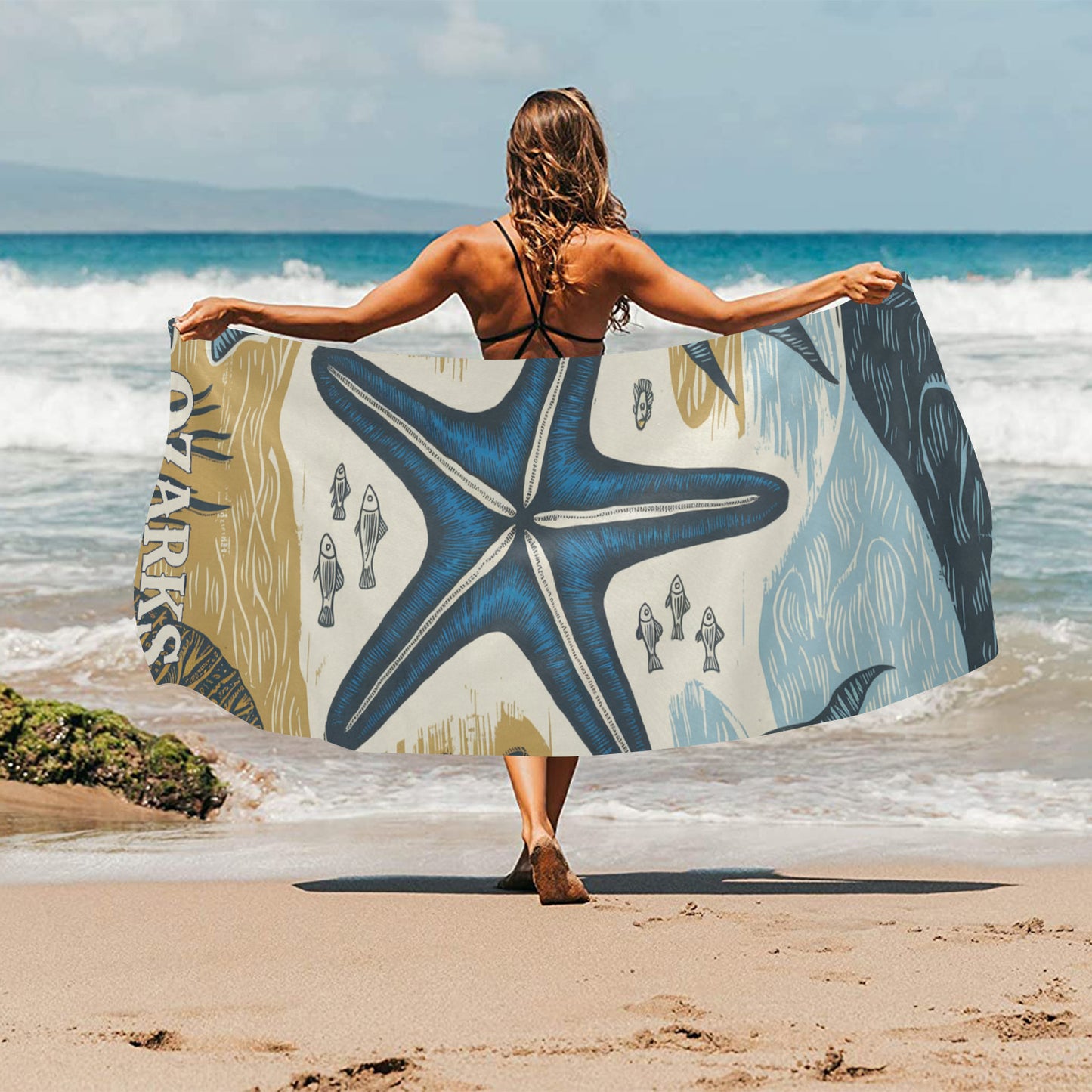 Beach Towel Suede 31.5"x 71"| Beach Towel | Sea Star