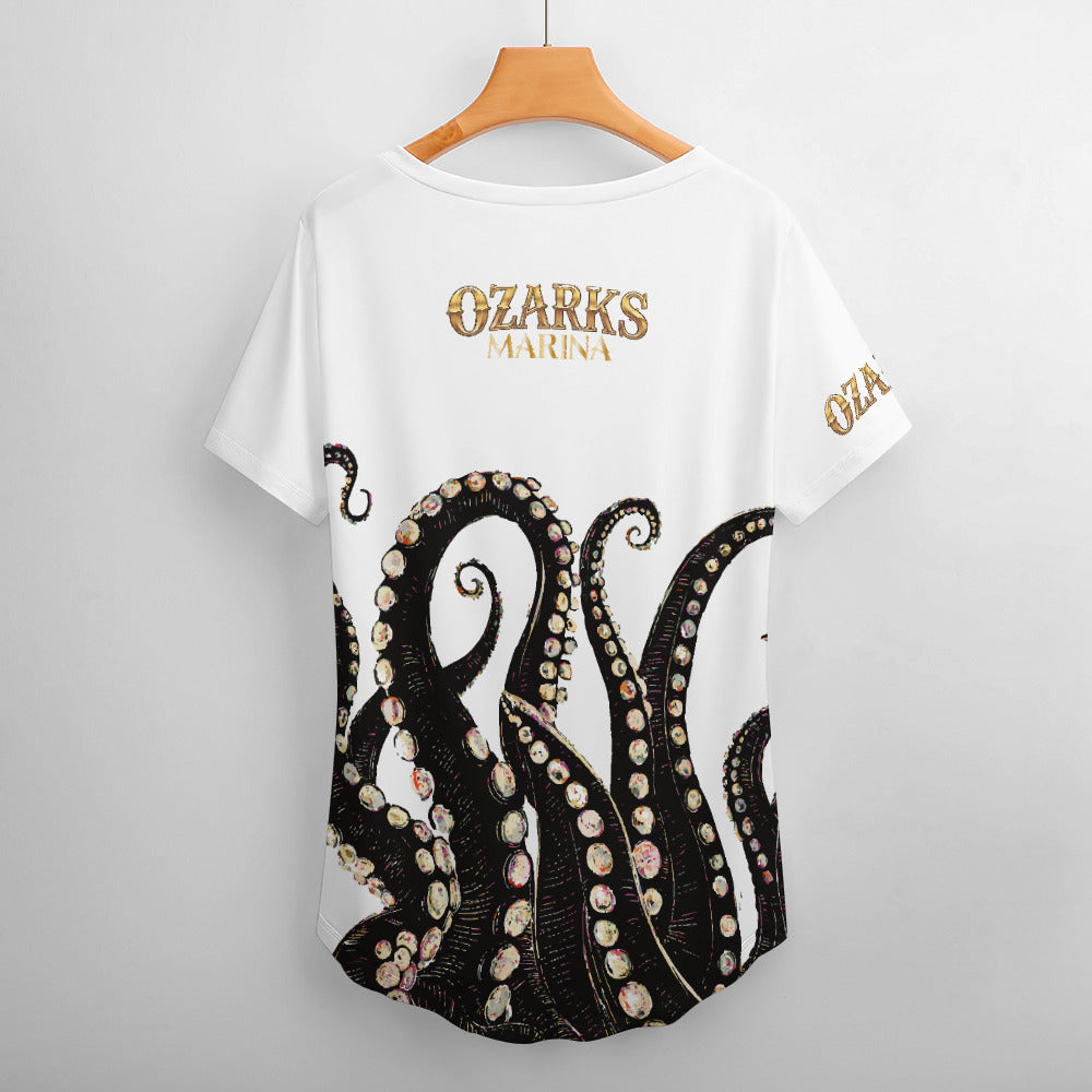V Neck Short-sleeve Women Shirt Printed | Ozarks Essentials For Her | Ozarks Marina