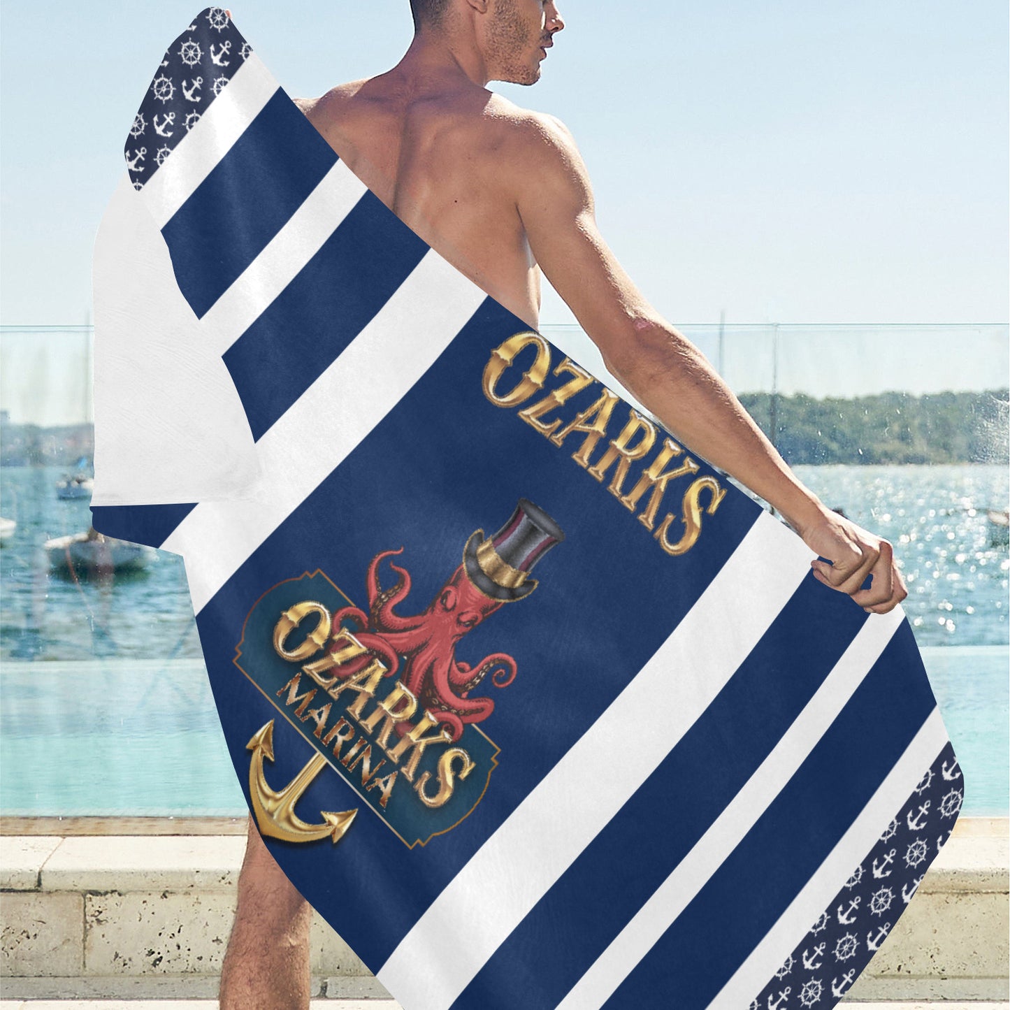 Beach Towel Suede 31.5"x 71"| Ozarks Beach Towel | Ozarks Marina