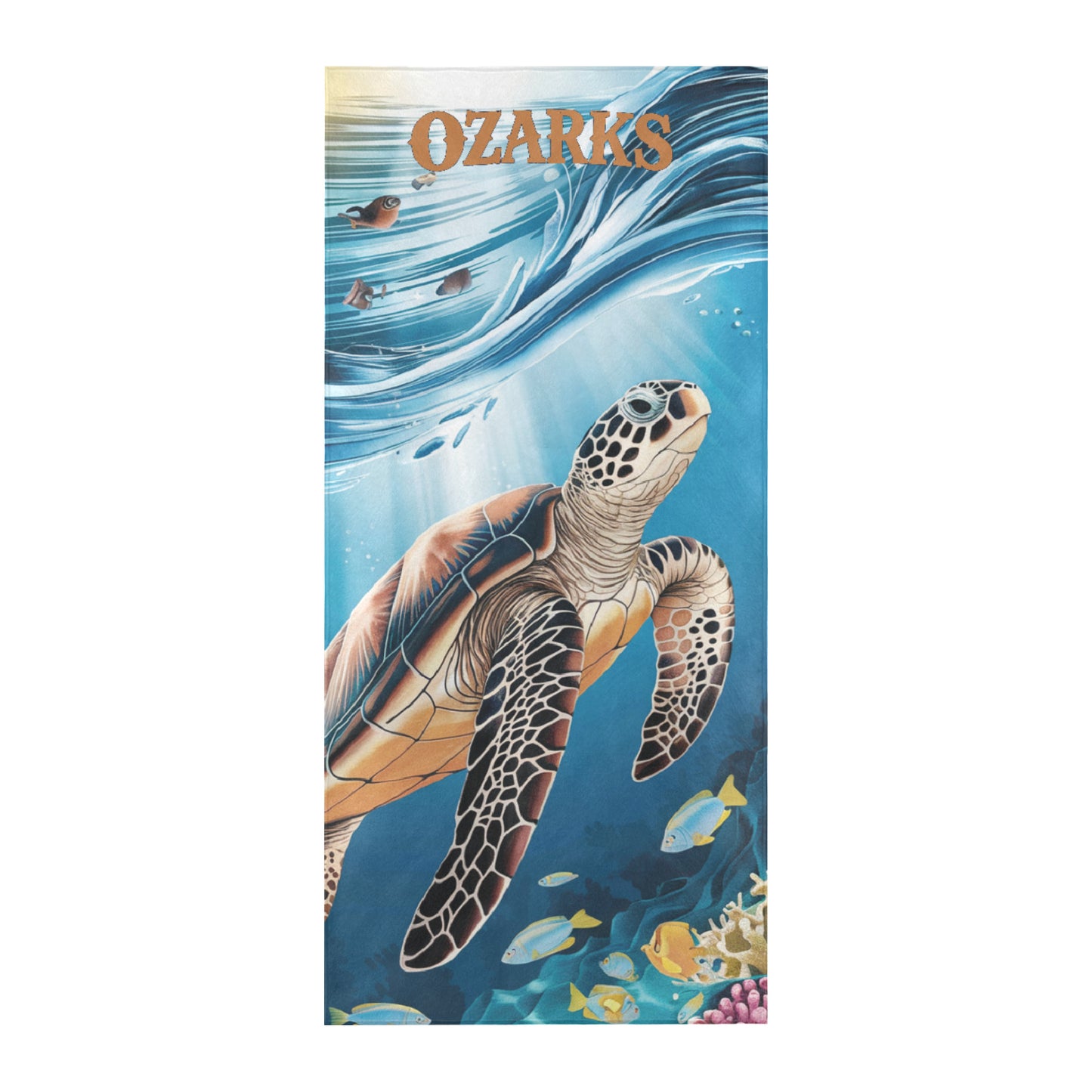 Beach Towel Suede 31.5"x 71"| Beach Towel | Sea Turtle
