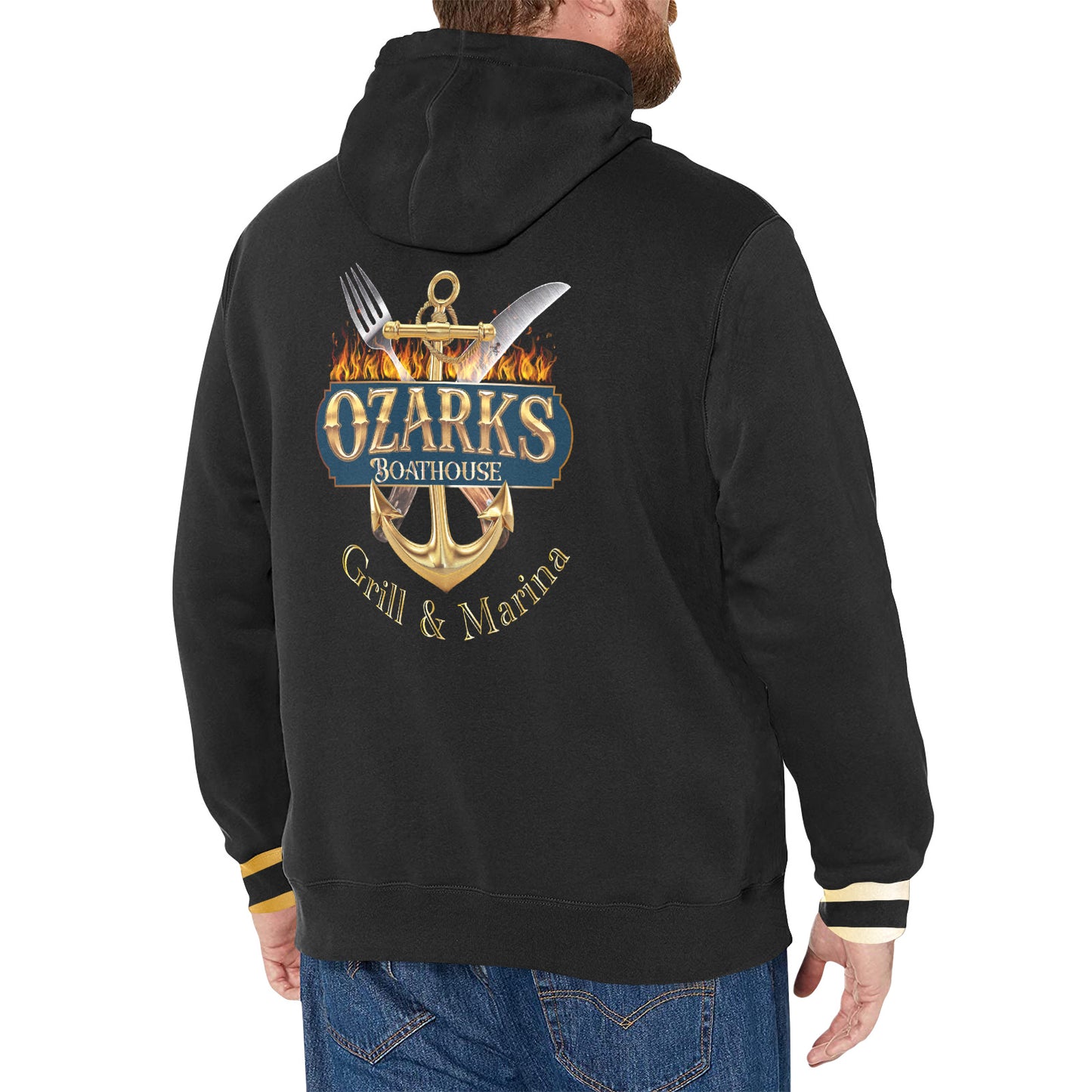 Men's Long Sleeve Fleece Hoodie | Ozarks Essentials For Him | Ozarks Boathouse Grill & Marina