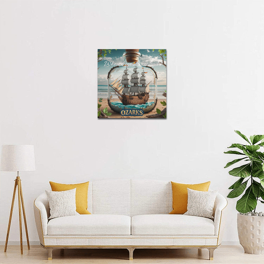 Canvas Print 16"x16" | Nautical Home & Decor | Where Legend Set Sail !