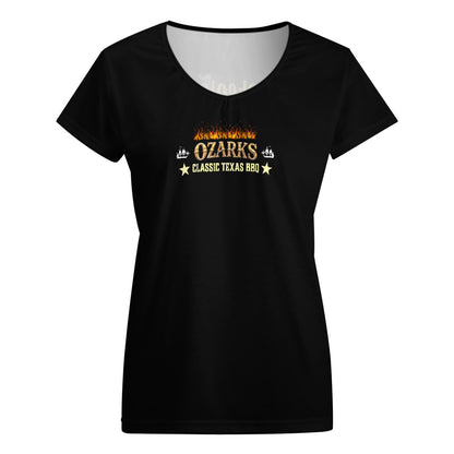 Women V-neck short sleeve T-shirt | Smokeologist