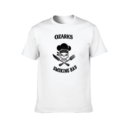 New 150g Men's  Short Sleeve T-shirt | Smoking Bad  White