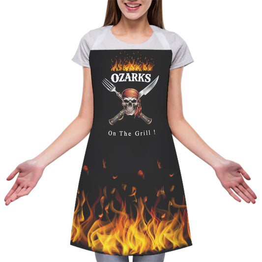Adjustable Apron With White Strap | Nautical Home & Decor | Cooking Apron | Ozarks On The Grill
