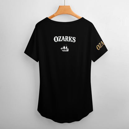 V Neck Short-sleeve Women Shirt Printed | Ozarks Essentials For Her | Corgi Captain