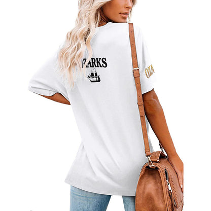V Neck Short-sleeve Women Shirt Printed | Ozarks Essentials For Her | Corgi Captain