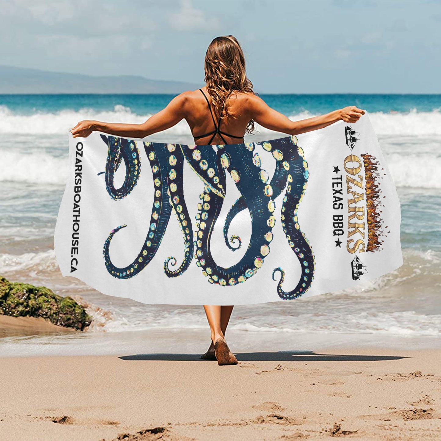 Beach Towel Suede  31.5"x 71" | OZARKS Octopus