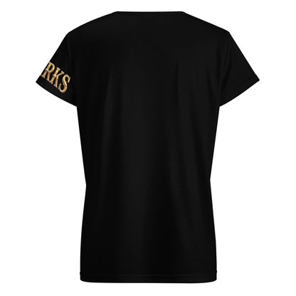 V-neck short sleeve Women's T-shirt | Why be a princess when you can be a pirate?