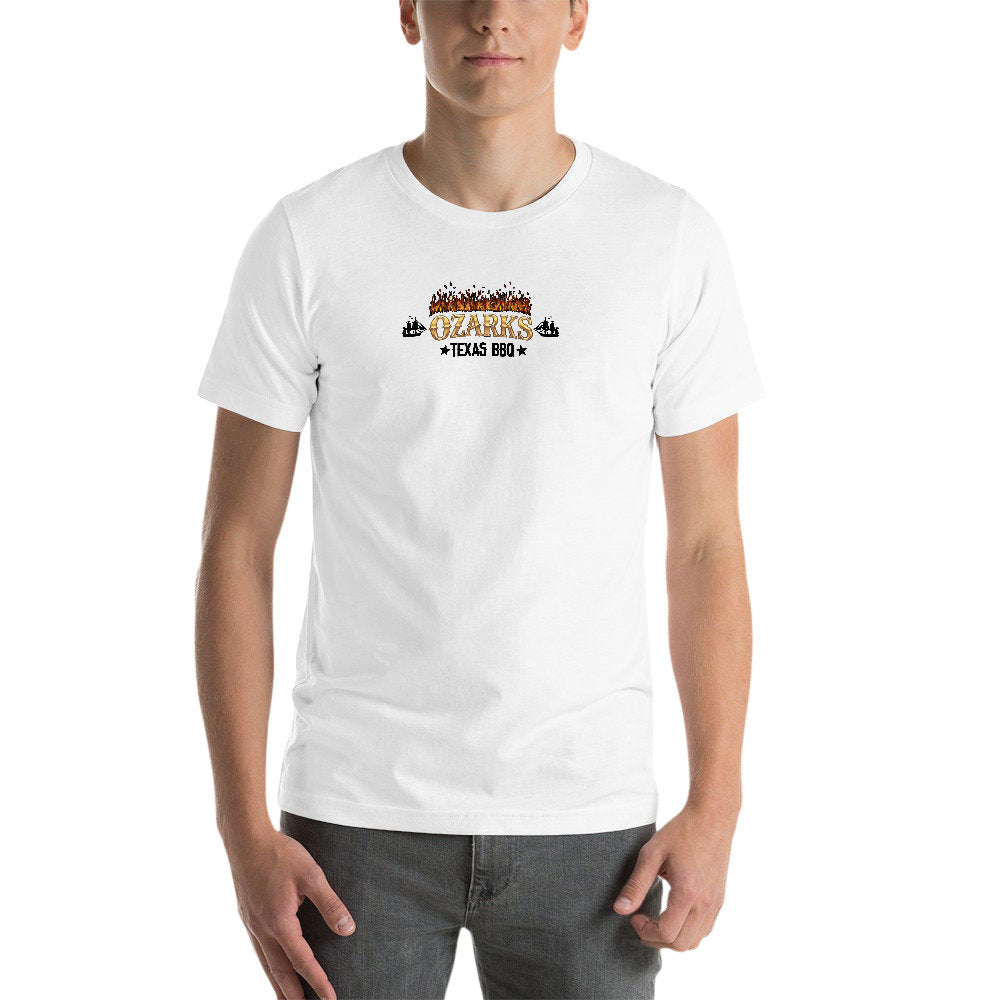 New 150g Men's  Short Sleeve T-shirt | Barbeque on Harrison Lake | White