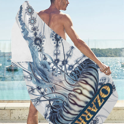 Beach Towel Suede  31.5"x 71" | Beach Towel | Blue Medusa