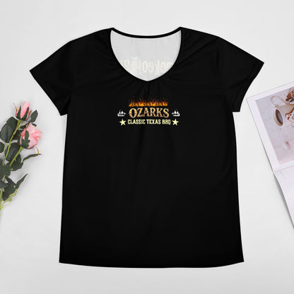 Women V-neck short sleeve T-shirt | Smokeologist