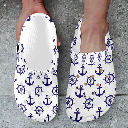 Custom Print Adults Clogs | White