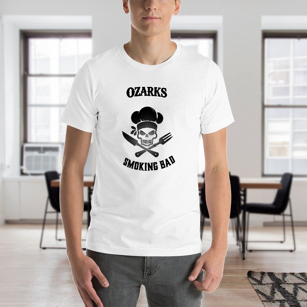 New 150g Men's  Short Sleeve T-shirt | Smoking Bad  White