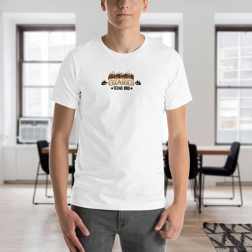 New 150g Men's  Short Sleeve T-shirt | Barbeque on Harrison Lake | White