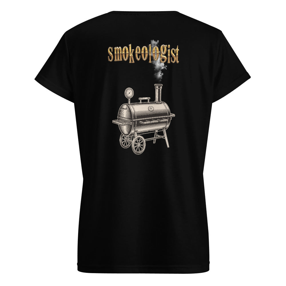 Women V-neck short sleeve T-shirt | Smokeologist