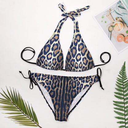 Ladies Sexy V-Neck Bikini Swimsuit | Sail & Sun | Cheetah