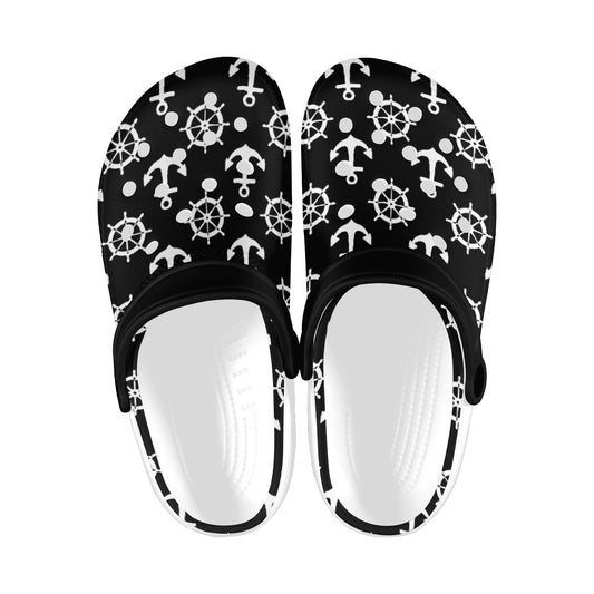 Custom Print Adults Clogs| Black