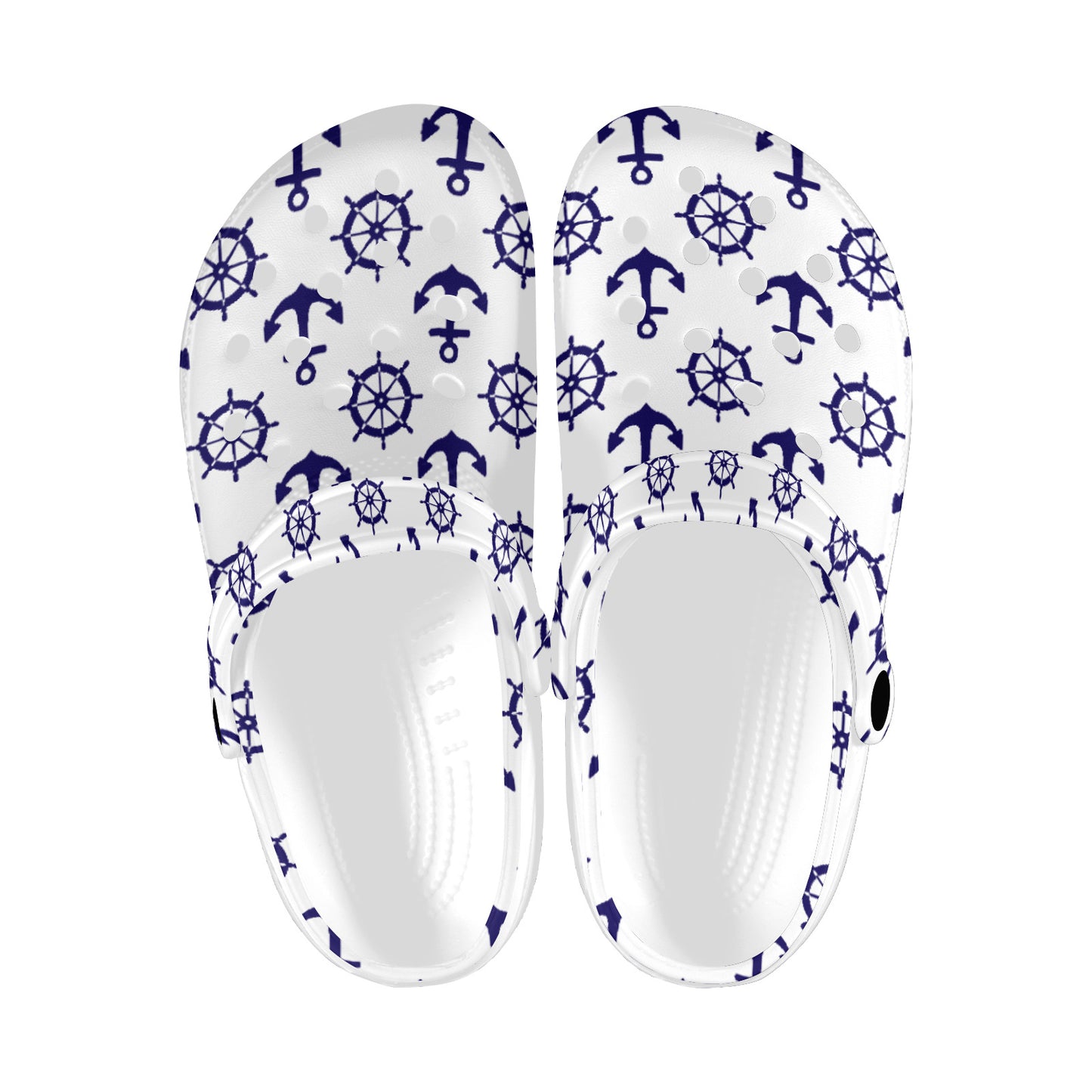 Custom Print Adults Clogs | White