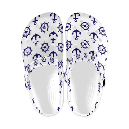 Custom Print Adults Clogs | White