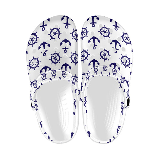 Custom Print Adults Clogs | White
