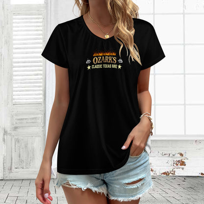 Women V-neck short sleeve T-shirt | Smokeologist