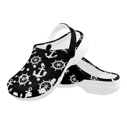 Custom Print Adults Clogs| Black