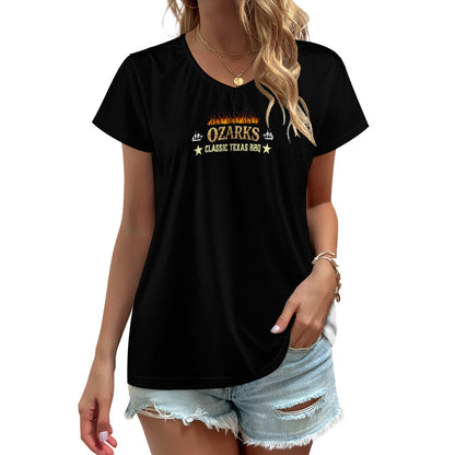 Women V-neck short sleeve T-shirt | Smokeologist