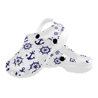 Custom Print Adults Clogs | White