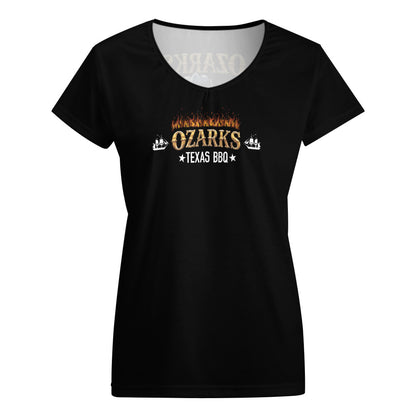 Women V-neck short sleeve T-shirt | Sasquatch Low & Slow