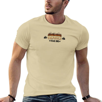 New 150g Men's  Short Sleeve T-shirt | Smokin' Old West , On Harrison Lake | Sand