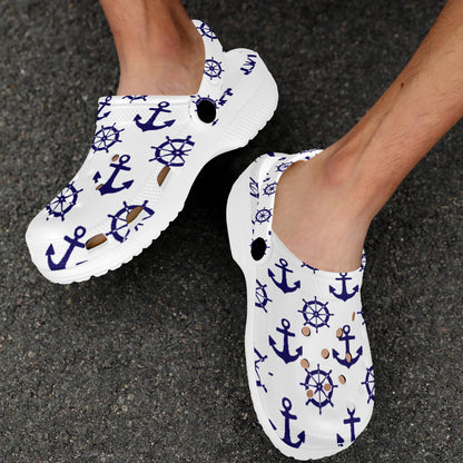 Custom Print Adults Clogs | White
