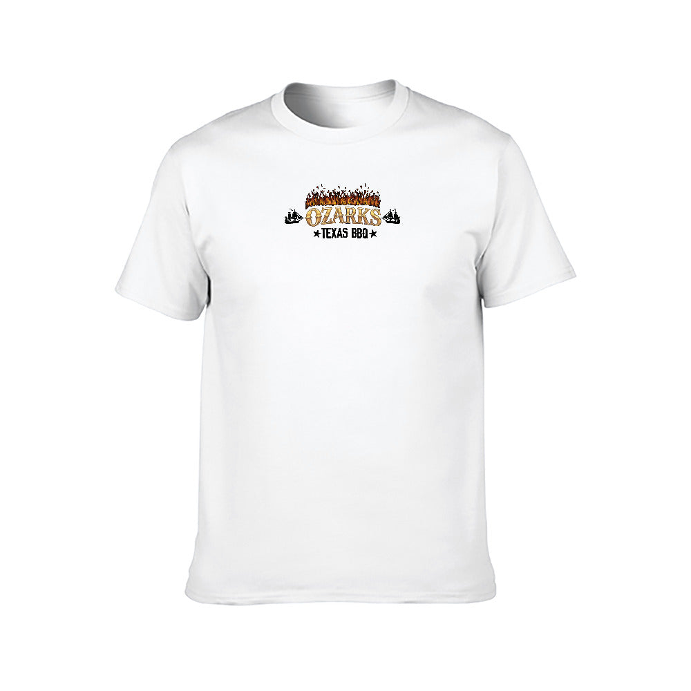 New 150g Men's  Short Sleeve T-shirt | Barbeque on Harrison Lake | White