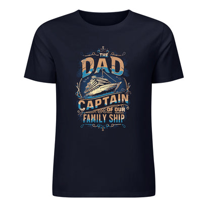 Pure cotton short sleeved T-shirt two side print | Dockside Drifter | Dad Captain of our Family Ship