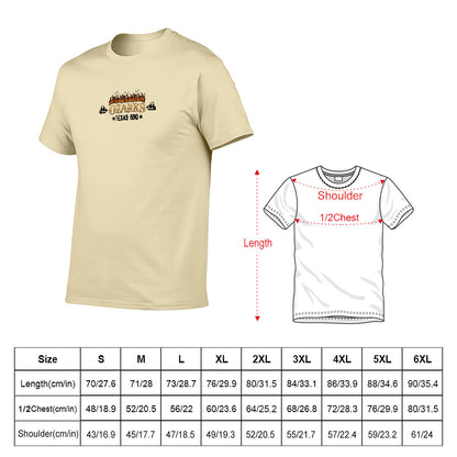 New 150g Men's  Short Sleeve T-shirt | Smokin' Old West , On Harrison Lake | Sand