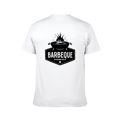 New 150g Men's  Short Sleeve T-shirt | Barbeque on Harrison Lake | White