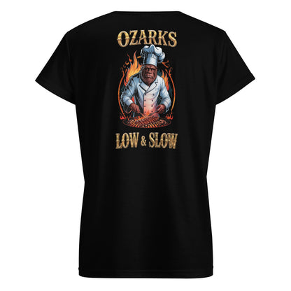 Women V-neck short sleeve T-shirt | Sasquatch Low & Slow
